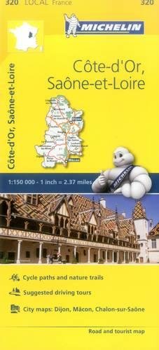 Cote-d'Or, Saone-et-Loire - Michelin Local Map 320: Map (Michelin Local Maps, 320)