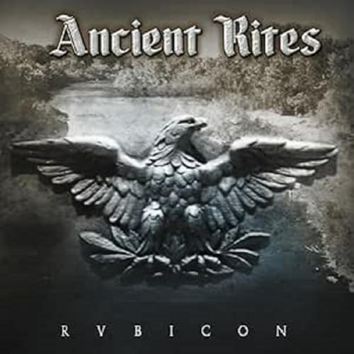 CD cover for Ancient Rites’ “RvBicon” featuring a stone eagle sculpture.