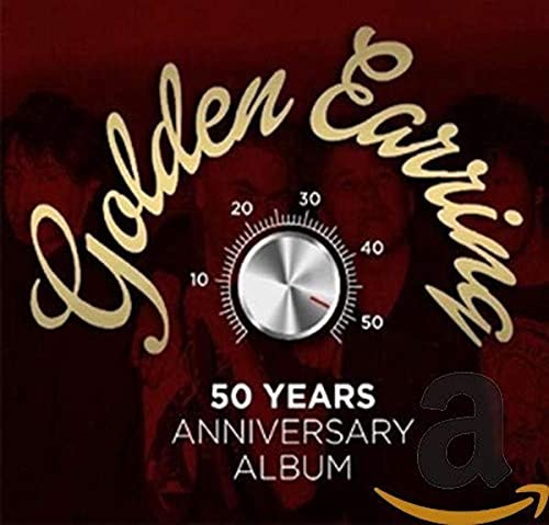 Golden Earring 50 Years Anniversary Album cover featuring a volume knob on dark background.