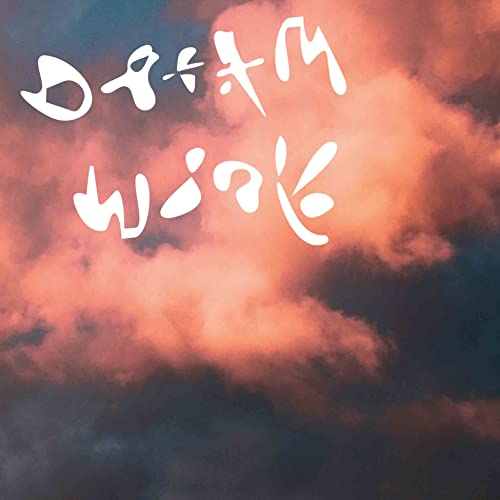 Vinyl record cover with white text “Dream Work” on a cloudy orange background.