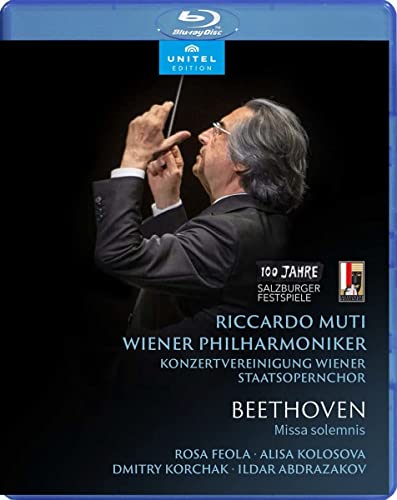 Blu-ray case featuring conductor Riccardo Muti with orchestra details.