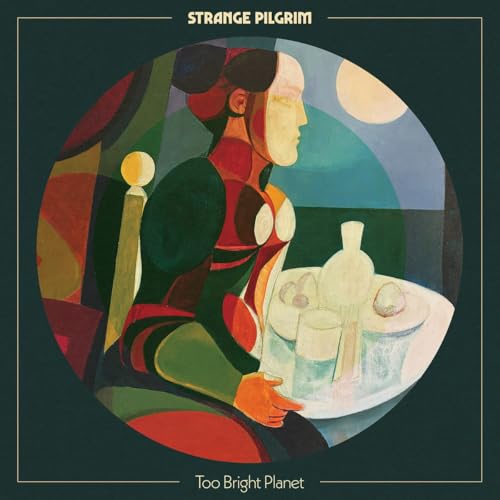 CD cover: stylized portrait of a person with a table setting.