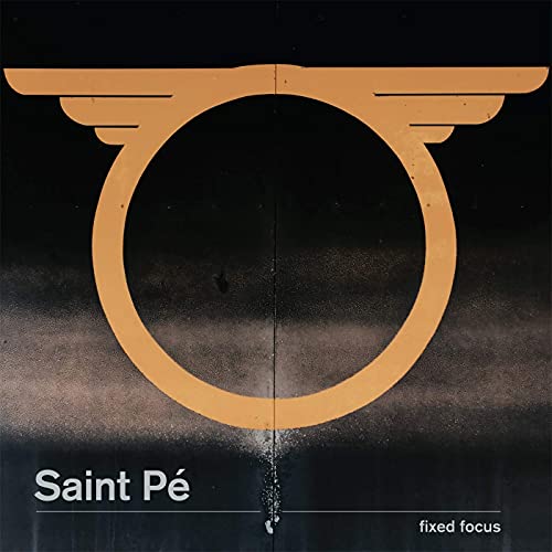 CD cover with a golden winged circle design and text "Saint Pé".