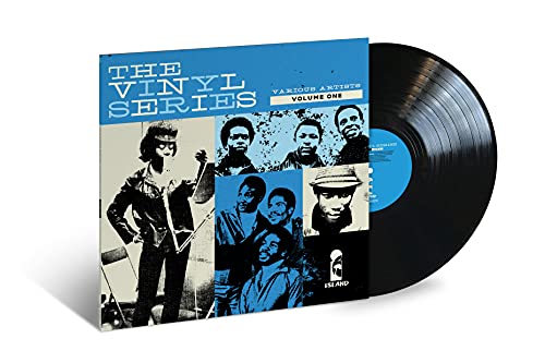 Vinyl record with album cover featuring black and white portraits of musicians.