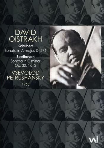DVD cover featuring violinist David Oistrakh in black and white.