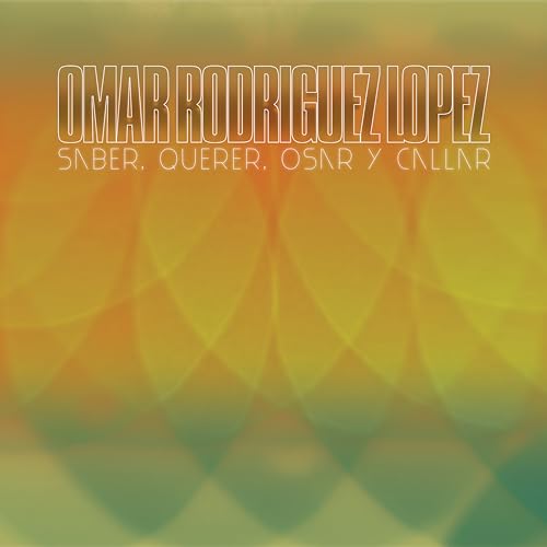 Album cover for Omar Rodríguez-López, abstract orange and green design.