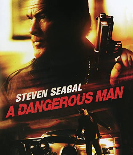 Blu-ray cover for "Dangerous Man" featuring Steven Seagal with a handgun.