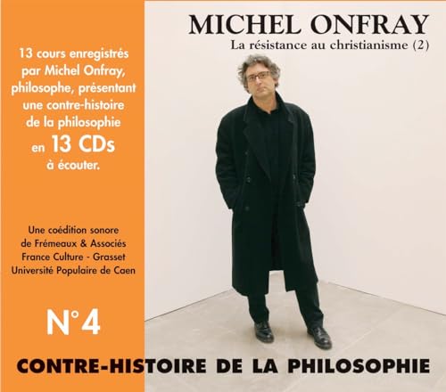 CD case featuring philosopher Michel Onfray in a black coat.