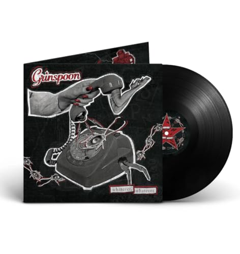 Grinspoon’s “Whatever Whatever” vinyl record with surrealist cover art.