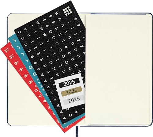 Moleskine 2025 12-Month Daily Pocket Hardcover Notebook: Sapphire Blue