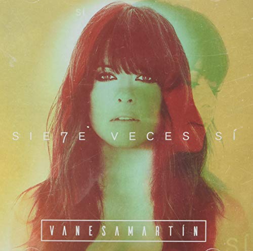 CD cover: Portrait of Vanesa Martín with textured, colorful background.