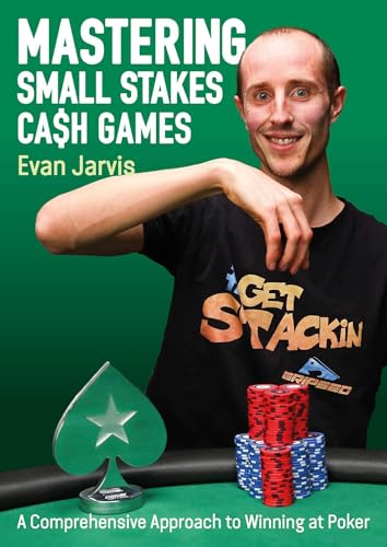 Poker book cover with a man, chips, and a spade trophy.