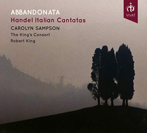 CD cover for "Abbandonata" by Carolyn Sampson, featuring silhouetted trees.