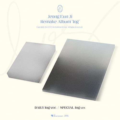Jeong Eun Ji’s “Log” remake album CD, two versions shown.