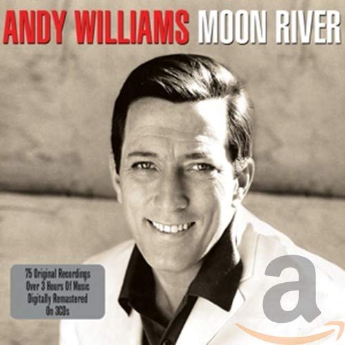 Andy Williams’ “Moon River” CD cover with a portrait of the singer.