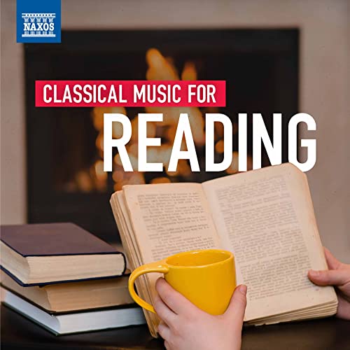 CD cover with open book, yellow mug, and a fireplace in background.