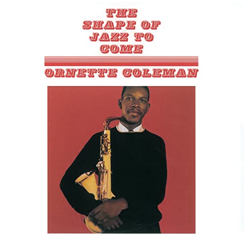 Ornette Coleman album cover featuring a portrait of the musician with his saxophone.