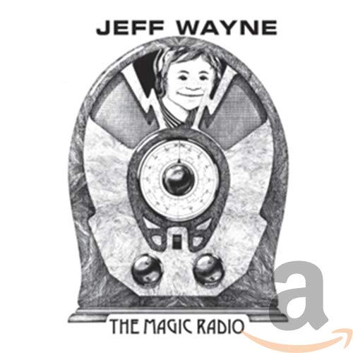 Black and white illustration of a vintage radio with a face inside.