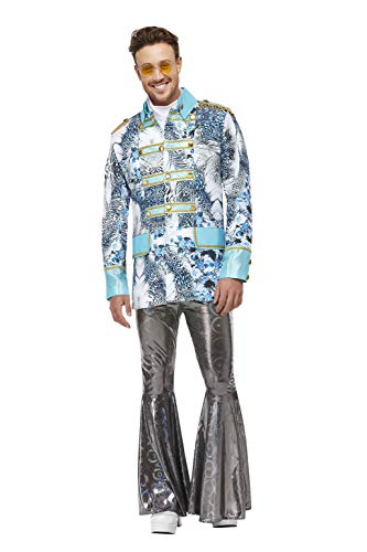 Smiffys 61039XL Carnival Jacket, Men, Multi-colour, XL - Size 46"-48"