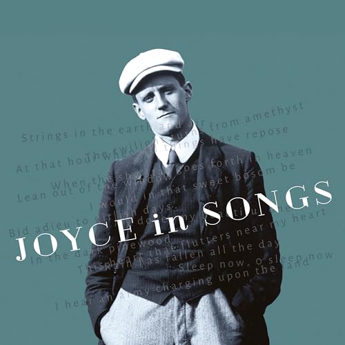 CD cover featuring a portrait of James Joyce with song lyrics.