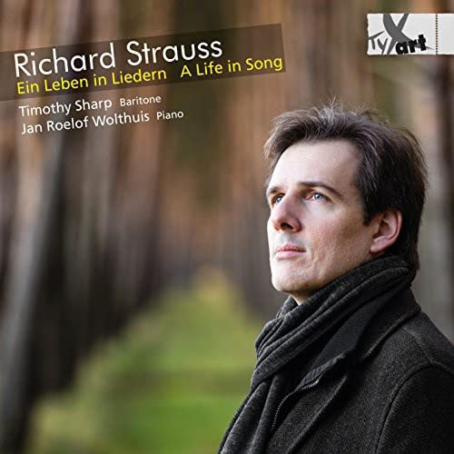 CD cover featuring portrait of Timothy Sharp, baritone, with text details.