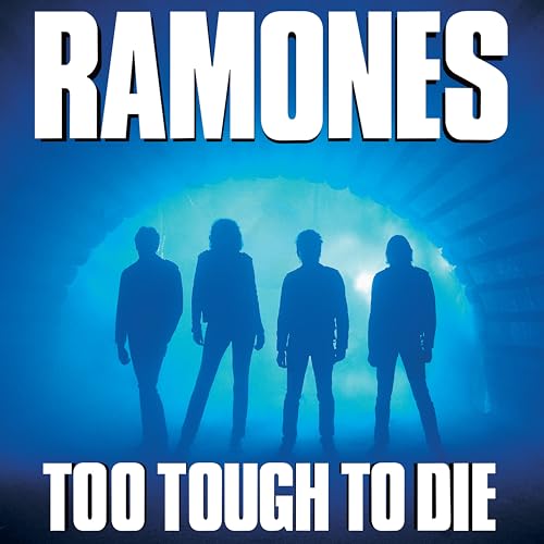 Ramones album cover: four silhouetted figures in a blue tunnel.