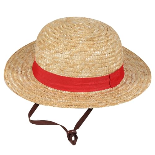 One Piece - Straw Hat ( Unisex Natural Straw Hat) One Size