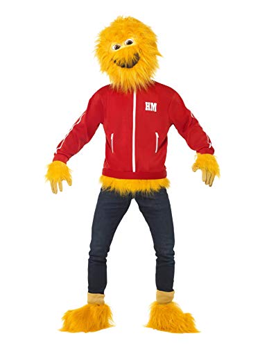 Smiffys Men's Honey Monster Costume, Mask, Jacket, Gloves & Boot Cuffs, Size: M, Color: Yellow, 34220