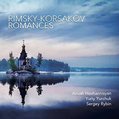 CD cover: Russian Orthodox church on a lake, misty landscape.