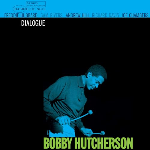 Blue Note record cover featuring Bobby Hutcherson with vibraphone mallets.