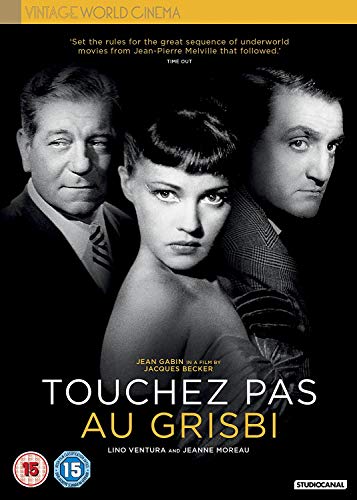 DVD cover for French film "Touchez Pas Au Grisbi" featuring three actors.