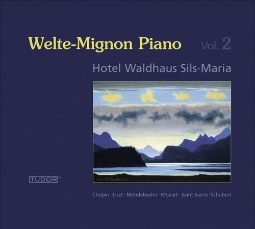 CD cover for "Welte-Mignon Piano Vol. 2" featuring a mountain landscape.