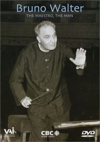 DVD cover featuring Bruno Walter, a conductor with raised hand.