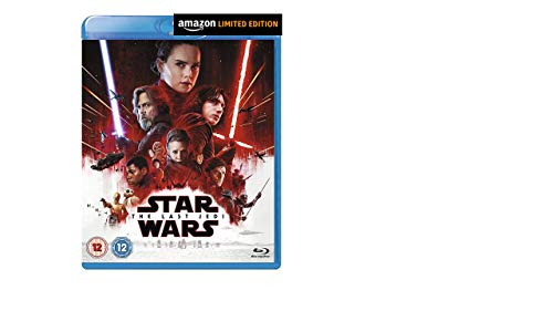 “Star Wars: The Last Jedi” Blu-ray cover featuring Rey and other characters.
