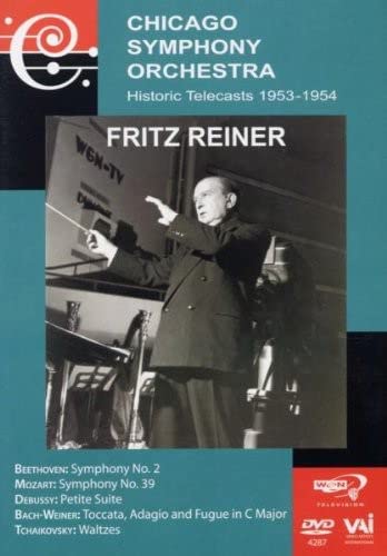 DVD cover for Chicago Symphony Orchestra historic telecasts featuring Fritz Reiner.