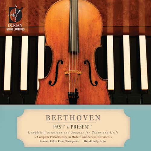 CD cover featuring a violin against a piano keyboard, text “Beethoven”.