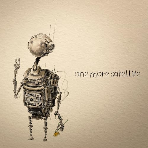 Vintage-style robot illustration on a beige background, album cover art.