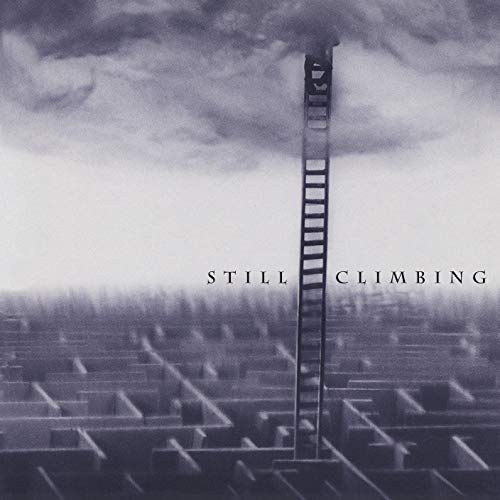 CD cover: a tall ladder rising from a maze toward stormy skies.