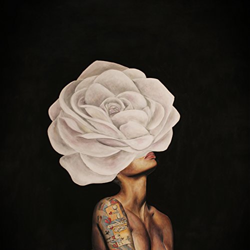 CD cover: woman with a large white flower obscuring her face.