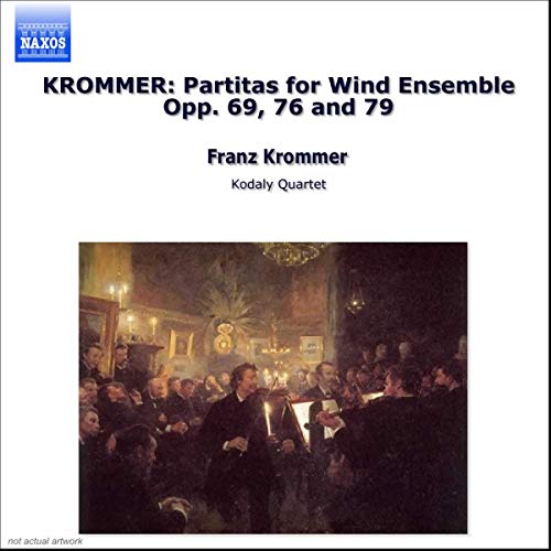 CD cover: Painting of a classical music ensemble performing indoors.