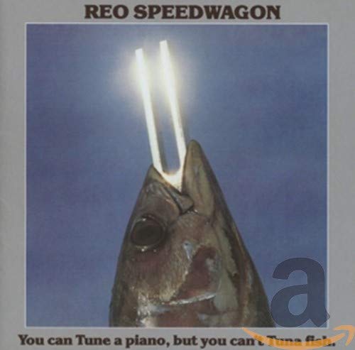 CD cover: fish head with tuning fork, text reads "You Can Tune a Piano.