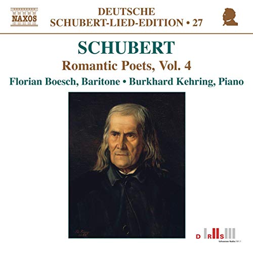 CD cover featuring a portrait of composer Franz Schubert.
