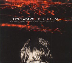 Bryan Adams "The Best of Me" CD cover with red abstract design.