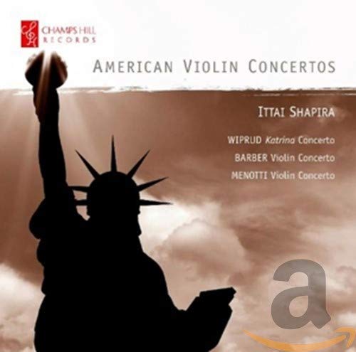 CD cover featuring the Statue of Liberty and text listing composers.