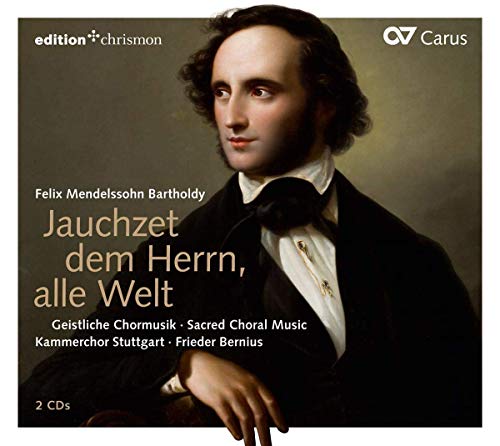 CD cover featuring a portrait of Felix Mendelssohn and German text.