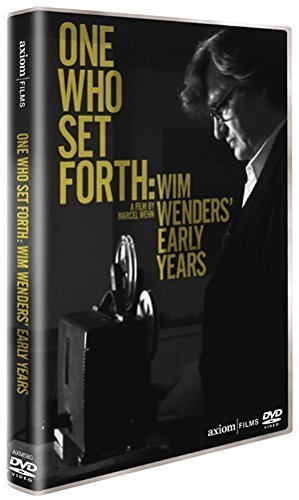 DVD cover for “One Who Set Forth” featuring Wim Wenders and a camera.