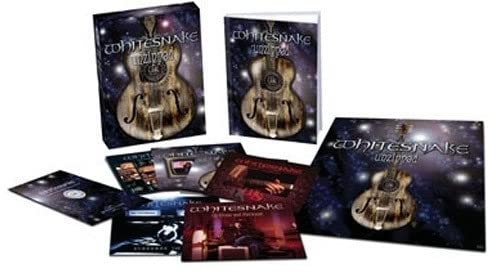 Whitesnake “Unzipped” Super Deluxe Edition CD package with booklets and cases.