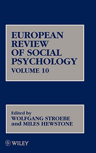 European Review of Social Psychology: Vol.10