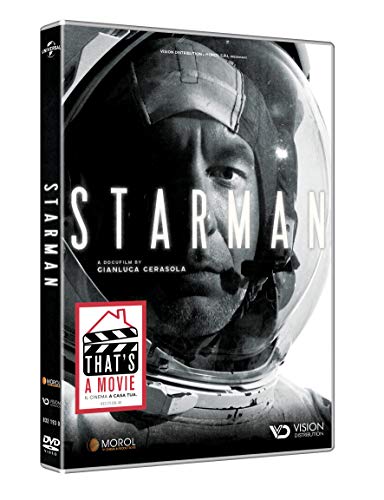 DVD cover for āStarmanā featuring an astronautās face in a helmet.