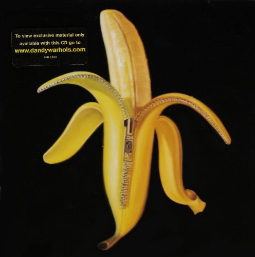 CD cover: peeled banana with a zipper, black background.